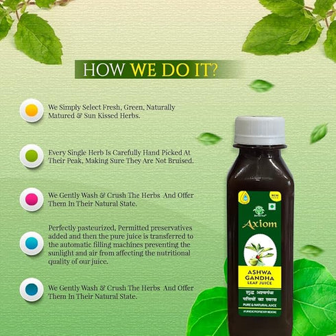 Axiom Ayurveda Ashwagandha Leaf Juice